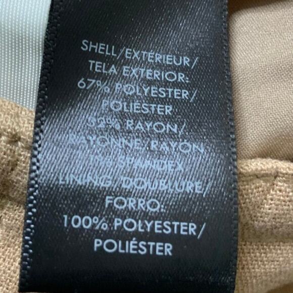 Ann Taylor Khaki Wrap Skirt Womens 8 Buckle Minimalist A-Line Casual Workwear - Picture 7 of 8